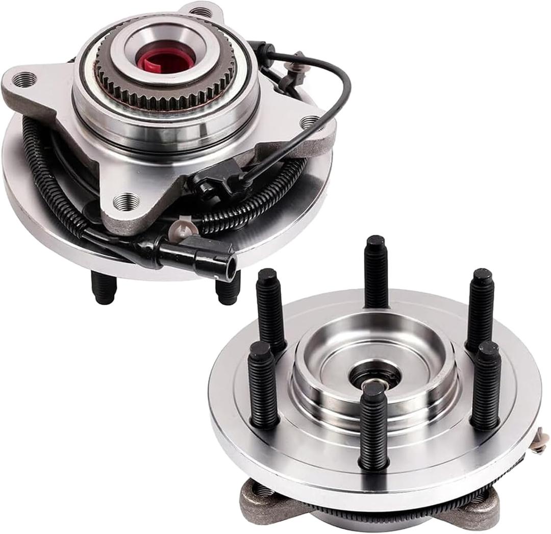 515119 Pair 2 Front Wheel Hub & Bearing Assembly for 2009-2010 Ford F-150 (4WD with 6-Lug)