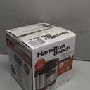 Hamilton Beach Digital Programmable Rice Cooker & Food Steamer, with Slow Hard-Boiled Egg Functions, Egg/Steam Tray, Small & Compact, 6 Cups Cooked (3 Uncooked), Stainless Steel (37524)