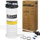EWK Patented 6.5L Pneumatic/Manual Oil Extractor for Oil Change Pump for Automotive Fluids Vacuum Evacuation