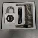 Eseesmart Fingerprint Lock - Fingerprint Lock with Cable, Smart Lock with Bluetooth App, Waterproof Smart Lock for Cabinet, Helmet, Bike, Home