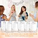 Baby Shower Game Cards, Fall Baby Shower Feud Game Kit, Gender Reveal Party Supplies Favors, Pumpkins Baby Shower Activity Decorations, Baby Shower Gifts, 25 Game Cards Included -03