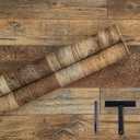 Decoroom Wood Wallpaper with Tools, 17.7''394'' Peel and Stick Wallpaper Rustic Wood Grain Contact Paper, Removable Self Adhesive Vinyl Film Roll for Table Cabinets Shelf Liner