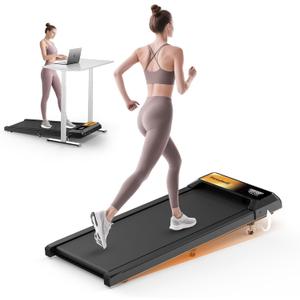 GKyet Walking Treadmill Pad with Incline, Walking 2.5HP for Home and Office, 265Lbs Weight Capacity, Treadmill with APP &Remote Control, LED Display, Yellow