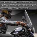 For Sportster Nightster RH 975 RH975S Special 2023-2026 Motorcycle windshield air fairing wind deflector, handlebar windshield Motorcycle accessories (black,Smoke Gray)