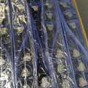 Henoyso Pack of 36 3 Ring Binder 1.5 Inch Plastic Flexible Round Binder Fits Letter Size 8.5 x 11 Inch Paper Holds 300 Sheets with 1 Pockets for Office School (Blue)