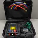 Digital Manifold Gauges HVAC for 92 Refrigerant Digital Gauges HVAC pressure&Temp Test Air Conditioning Tools & Equipment Supercooling/Superheating Test,for Cold Storages/Refrigerators AC Recharge Kit