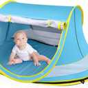 Baby Beach Tent,Large Pop Up Beach Tent Sun Shade for Beach,Portable Baby Travel Tent with Mosquito Net,Indoor Baby Play Tent,UPF 50+ UV Protection Sun Shelters for Infants