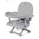 YOLEO Baby High Chair Booster Seat for Dining Table, Foldable High Chairs with Adjustable Heights, Travel Booster Seat with Removable Tray