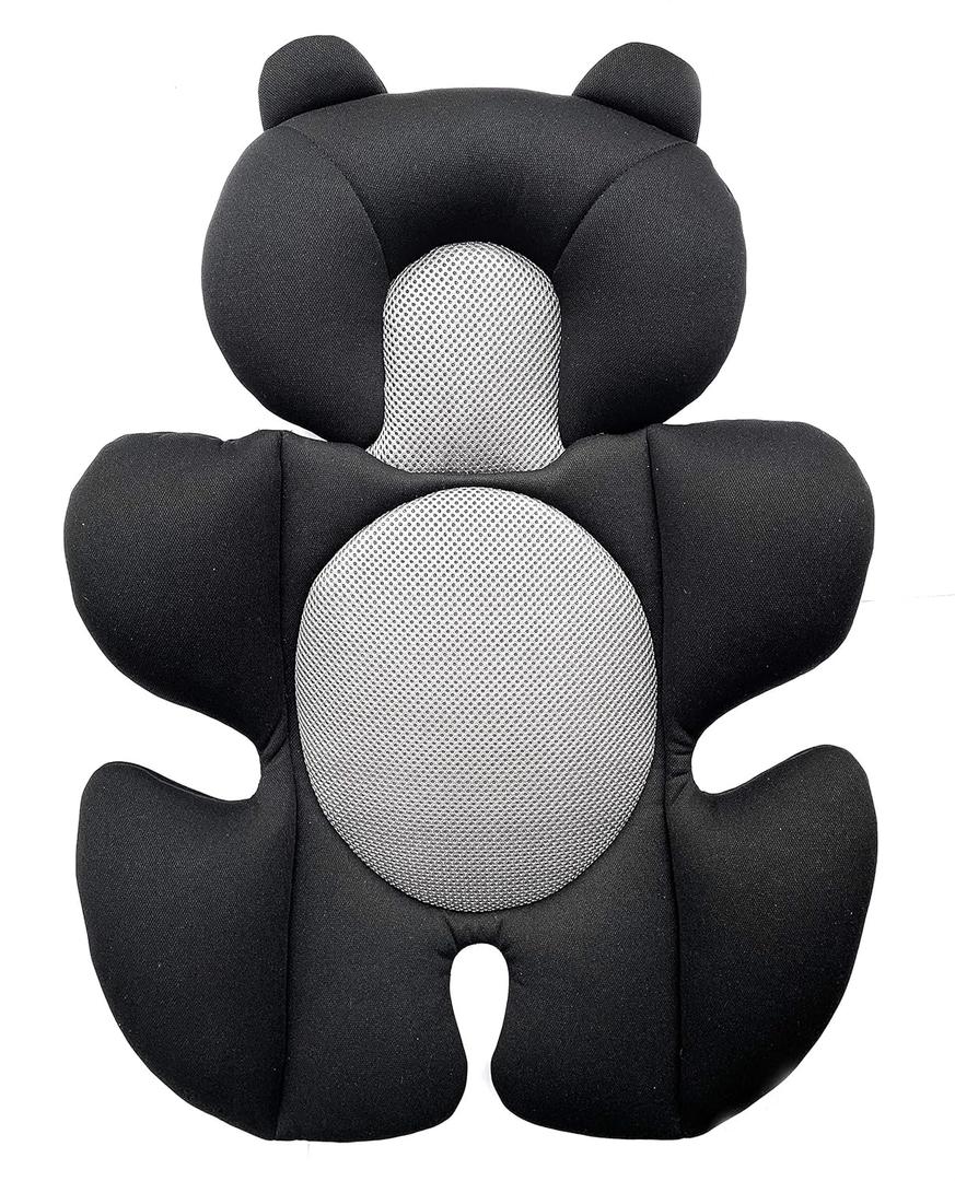 G Ganen Baby Comfort Support Cushion Stroller and Seat Comfort Cushion Insert Liner (Black Bear)