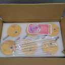 16 Oz Glass Snow Globe Tumbler Cup with Handle, Double Wall Snowglobe Tumbler Coffee Cup with Pre-Drilled Hole and Plug for Glitter Diy, 6 Pack (Clear)