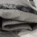 Isdook Shaggy Area Rugs, Fuzzy Rugs for Living Room, Soft Nursery Area Rug for Girls, Tie Dye Black Gray Plush Area Rugs Non Slip, Fluffy Rug Carpet 8x10ft