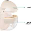 Paruu P16 Replacement Full Set Collector Cup, Only Compatible with P16 Wearable Breast Pump (150ml, 24mm Flange), Original AccessoriesNude, 1 Set