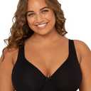 Women's Plus Size Cotton Unlined Underwire Bra-Pinch-Free Straps - Side and Back Smoothing 44DD