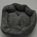 Asvin Small Dog Bed for Small Dogs, Cat Beds for Indoor Cats, Pet Bed for Puppy and Kitty, Extra Soft & Machine Washable with Anti-Slip & Water-Resistant Oxford Bottom, Grey, 20 inches (Small (Pack of 1))