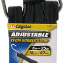 CargoLoc 84096 Epdm Rubber Adjustable Tarp Strap with Steel Hooks, 31-Inch