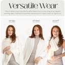 Velanio Cashmere 100% Cashmere Knitted Wrap Pashmina Shawl Extra Large Scarf Stole for Women Travel (White)