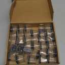 32 Pcs Square Chair Leg Protectors for Hardwood Floors,Felt Furniture Floor Protectors with Silicone Caps, Large Size (Fits Chair Legs with Side Length: 1-1/16'' to 1-5/8'')