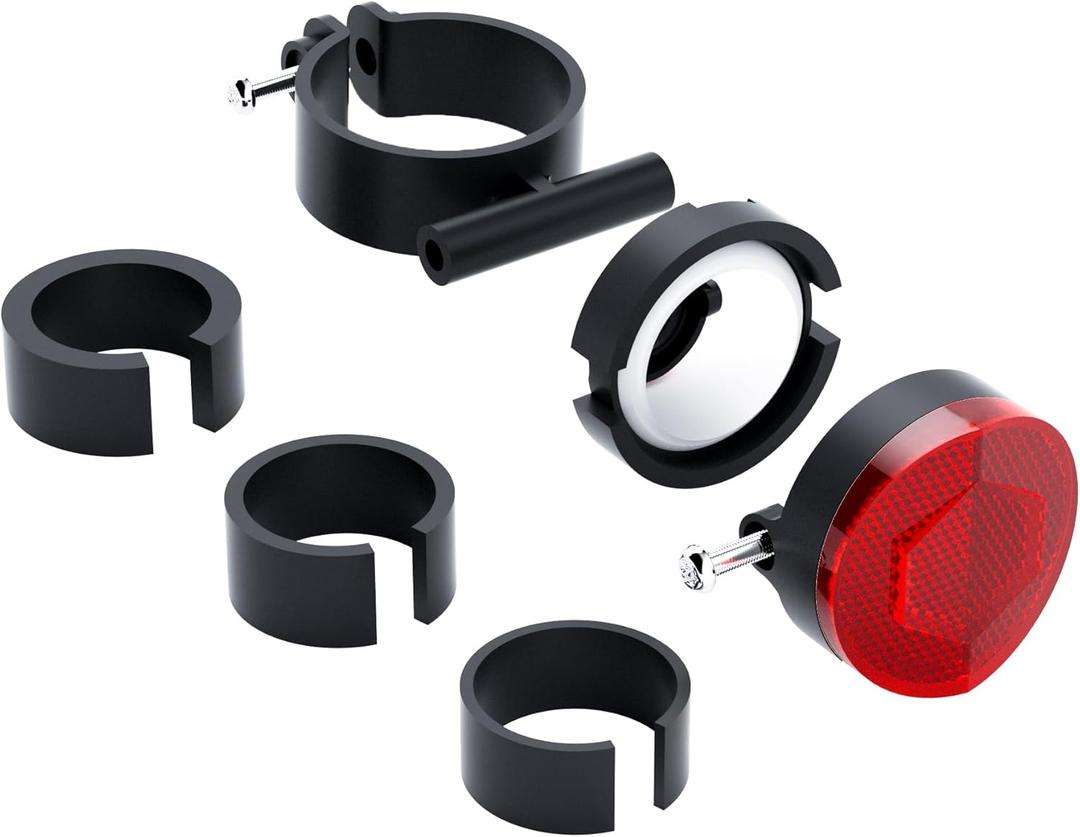 CQT Airtag Bike Mount, Hidden Bicycle Seatpost Mount Compatible with Apple Airtags,Anti-Theft Air tag GPS Tracker Bike Reflector Holder for Mountain Bikes, E-Bike and Scooter (1-Pack)