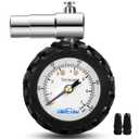 Presta Valve Gauge, GODESON Analog Presta Valve Bicycle Tire Pressure Gauge,100PSI/7Bar, Suitbale for Hybrid Bike Tire Inflation Range