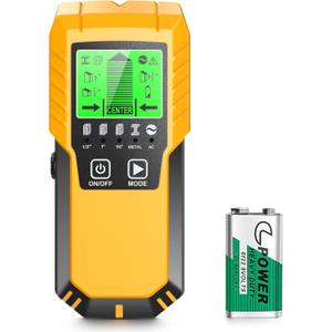 Stud Finder Wall Scanner Detector - 5 in 1 Electronic Wall Wood Metal Stud Locator Edge Center Sensor Beam for Live AC Wire Pipe Metal Lumber Joist Drywall Framing Detection