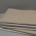 Bagnizer Storage Bins Large Fabric Storage Baskets for Shelves 3 Pack, Decorative Linen Closet Baskets with Handles for Organizing, Shelf, Clothes, Home, Office, 15x11x9.5Inches (Beige&White)