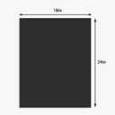 Somime 12 Pack Backing Boards Only - 18x24 Uncut Black Mats Matboards, Acid Free Backerboards, Ideal for Photos/Pictures/Prints/Frames/Arts