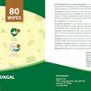 Antifungal and Antibacterial Wipes for Dogs & Cats, Dog Yeast Infection Treatment Wipes, All Natural Grooming Wipes for Cleaning, Help with Hot Spots, Ringworm, and Skin Infections, 80 Count