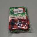 Christmas Placemats Set of 4 - Xmas Bells Place Mat 12x18 Inch Buffalo Plaid Pinecone Table Mat for Party Kitchen Dining Home Holiday Party Decor