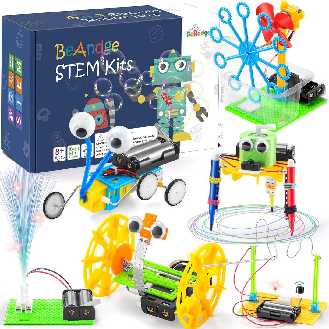 STEM Robotics Kit - STEM Toys for Age 8-13, Boy Robot Toys for 6 7 8 9 10 Year Old Boys Birthday Gifts, Science Kits Arts and Crafts for Kids 8-12, Engineering Building Kids Activities 6-8