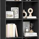 VASAGLE Custos Collection - Bookshelf, Bookcase, Cube Shelf with 8 Compartments, 9.4 x 25.8 x 51 Inches, Storage Shelf, for Living Room, Home Office, Dining Room, Ebony Black ULBC424B01