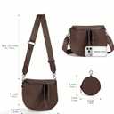 Crossbody Bags for Women, Large Vegan Leather Trendy Bum Bag