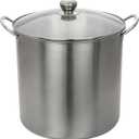 21.5-Quart Stainless Steel Canning Pot - Dual Use Water Bath & Steam Canner with Included Rack, Large Preserving Stock Pot for Jams, Pickles & Home Canning