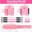 Ankle Resistance Bands with Cuffs, Ankle Bands for Working Out, Ankle Resistance Band for Legs and Glutes Workout Equipment, Butt Exercise Equipment for Women, 14.4 ounces
