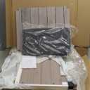 Hicaptain Feral Cat House for Outdoor, Weatherproof Cat House Outdoor, Warm Wooden Small Pet House and Habitats (Grey House + Mat)