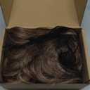 REECHO 12" Ponytail Extension, Classic Loose Curly Wavy Claw Clip Pony tails Hair Extensions Hairpieces for Women - Light Brown with Golden Ends