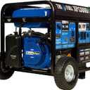 DuroMax XP13000HXT 13,000-Watt 500cc Tri Fuel Gas Propane Natural Gas Portable Generator with CO Alert, Black/Blue