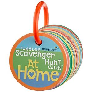 MOLLYBEE KIDS Toddler Scavenger Hunt Cards at Home, Toddler Activity, Ages 2, 3, Indoor Scavenger Hunt Game