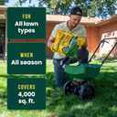 Sunday Lawn Kickstart + Green Machine Granular Lawn Fertilizer Mixed Pack, Quick Green-Up + Sustained Growth, 25-0-4 and 30-0-5 NPK, Zero Pesticides, (2) 12 lb Bags, Covers 4,000 sq ft (EXP 01/07/25)