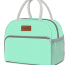 Coobiiya Lunch Bag Women, Lunch Box Bag for Women Adult Men, Small Leakproof Cute Lunch Tote Large Capacity Reusable Insulated Cooler Lunch Container for Work/Office/Picnic/Travel-Green (A-Regular Lunchbag, A-Green)