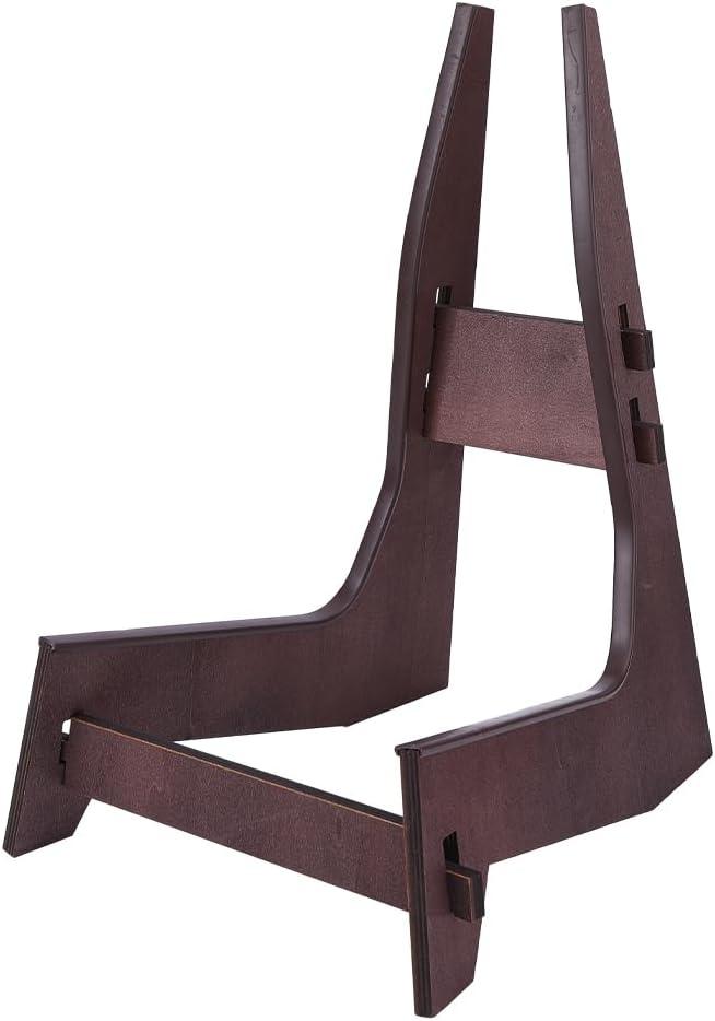 DICOSMETIC Cello Support Holder A-frame Instrument Stand 31x25x40cm Wood Cello Stand Electric Guitar Stand for Musician Gift Home Decor, Coconut Brown