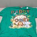 Daddy Of The Wild One 1St Birthday Boy Safari Jungle T-Shirt (Green, 2XL)