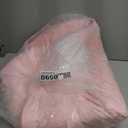 OLANLY Pink Round Rugs for Bedroom - Machine Washable, 4 ft Circle Area Rugs for Living Room, Soft and Fluffy Shaggy Carpet for Teen Girls and Boys, Nursery Rooms, Dorms, Home Decor Aesthetic