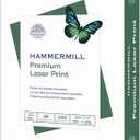 Hammermill Printer Paper, Premium Laser Print 32 lb, 8.5 x 11-98 Bright, Made in The USA, 104646R - 1 Ream (500 Sheets)