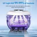 Upgraded Ultrasonic Retainer Cleaner Machine, 45kHz Ultrasonic Dentures Cleaner for Night Guards, Braces, Aligner, Toothbrush, Jewelry and More, 200ML Capacity, White