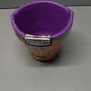 Zcaukya 3 Pack Halloween Buckets, Halloween Plastic Candy Pails, Portable Plastic Candy Trick or Treat Basket for Halloween Party Supplies, Orange Purple Green