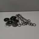 Urban Deco 12PK Table Number Holders Place Card Holders 12 Inch Table Card Holders Steel Card Holders for Photos, Food Signs, Memo Notes, Weddings, Restaurants, Birthdays (Nickel Black)