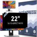 [2-Pack] 22 Inch Computer Privacy Screen Filter for 16:10 Widescreen Monitor, Removable Eye Protection Anti Glare Blue Light Filter Privacy Shield, Anti Scratch Anti Spy Screen Protector Film 22 In