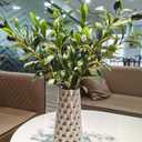Heleze 39 Inch Artificial Olive Branches for Vases, Fake Plants Greenery Stems with 222 Leaves Faux Olive Tree Branches Home Decor Indoor 4PCS