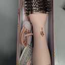 LANDOT Hair Blow Dryer Brush: One-Step Hot Air Brush with 60mm Oval Barrel - 4 in 1 HairDryer Styler and Volumizer for Drying Straightening Curling Volumizing Hair Fight Frizz and Add Volume (Pink + Rose Gold)