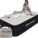 Englander Twin Air Mattress - Double High, 300 LB Capacity Luxury Camping Mattress with Built-in Pump, Waterproof and Microfiber